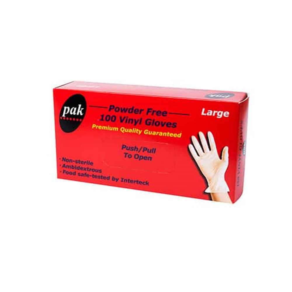 Gloves - Gloves Vinyl Large Powder Free 100sUnited Foodservice - United ...